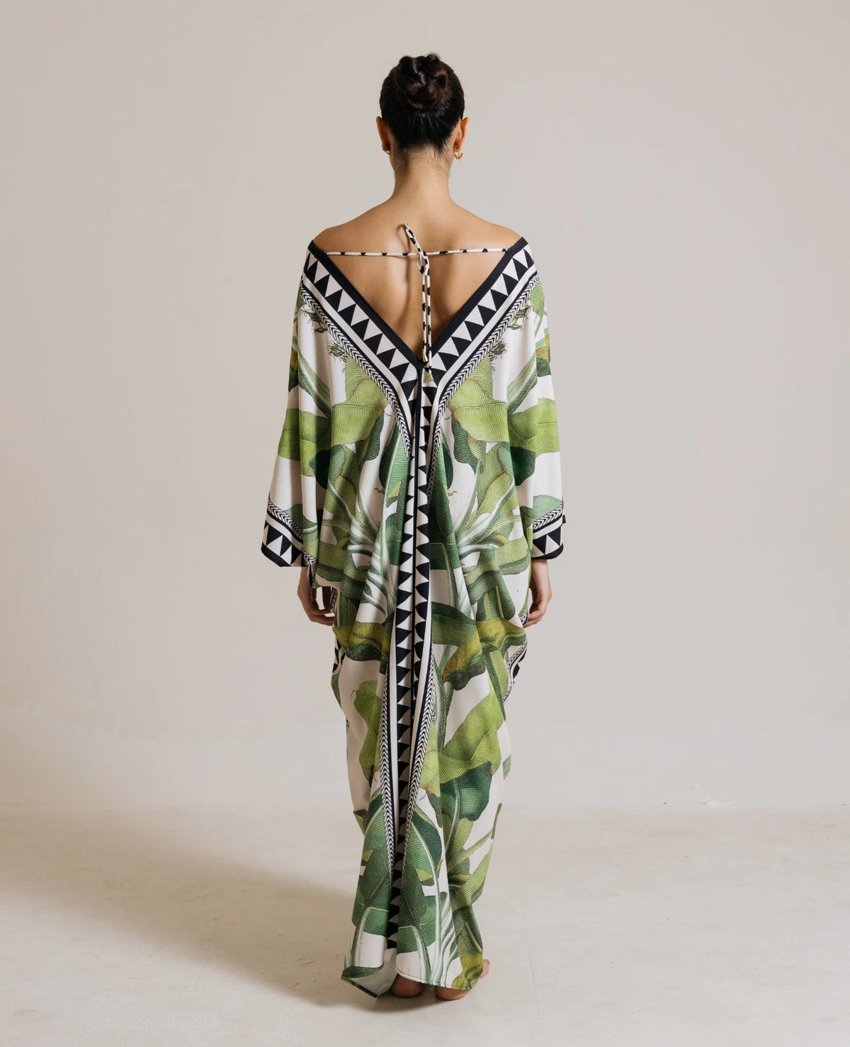 Luna Kaftan (Palm Print)