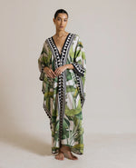 Luna Kaftan (Palm Print)