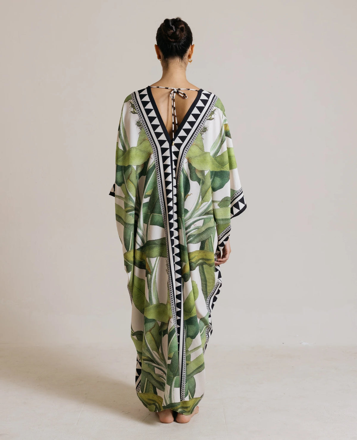 Luna Kaftan (Palm Print)