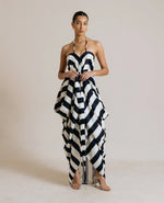 Luna Kaftan (Black Stripe)