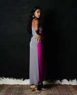 Silk One Shoulder Wrap Dress