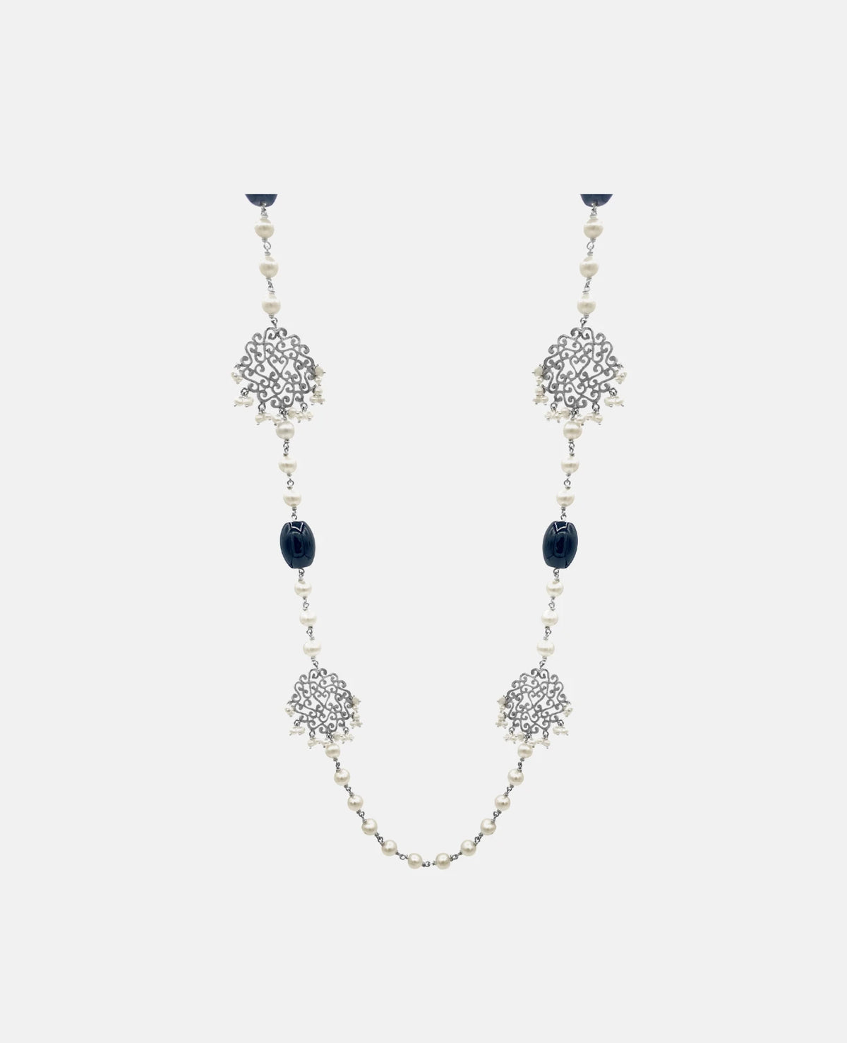 Midnight Pearl Soiree Necklace