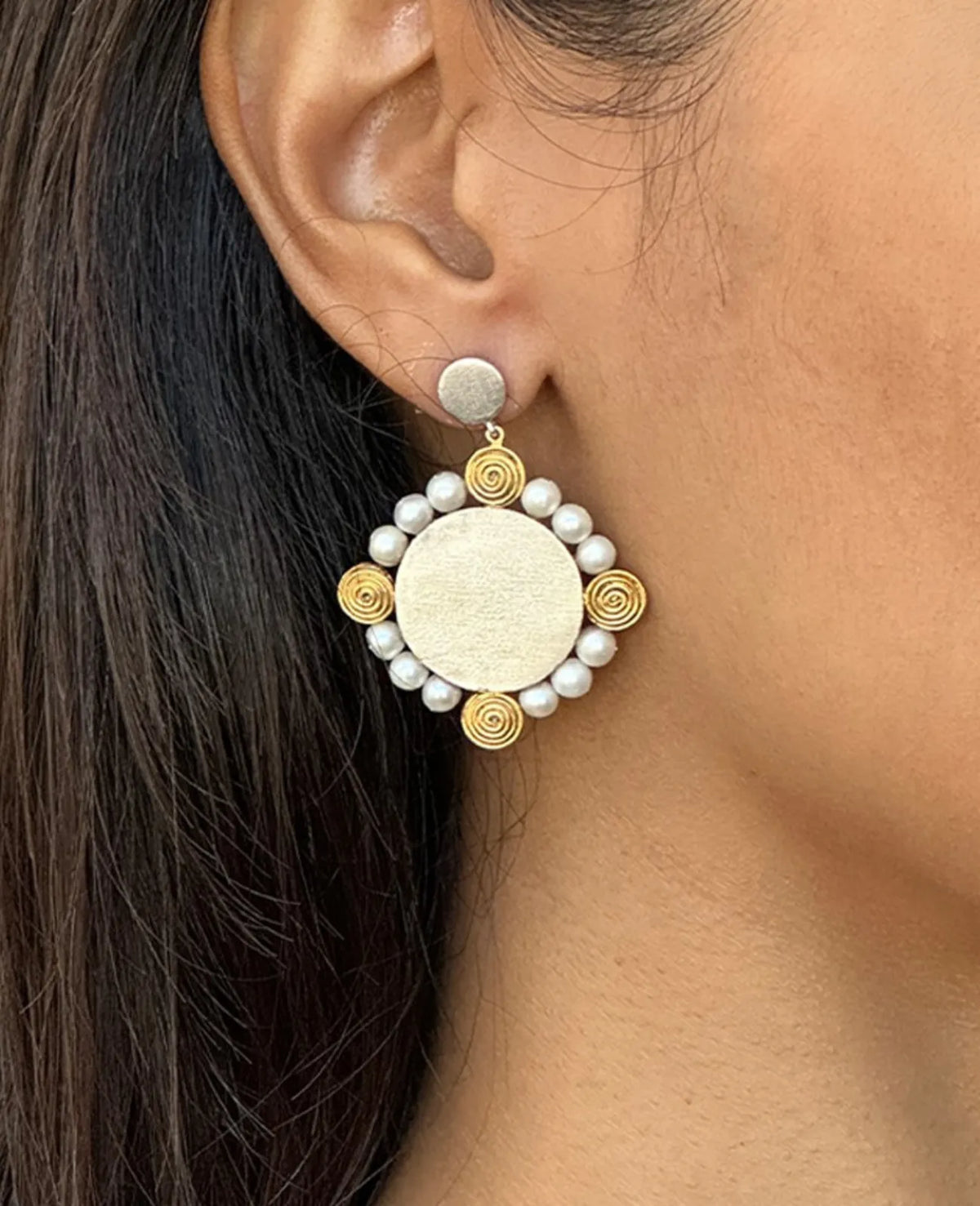 Royal Pearl Embrace Earrings