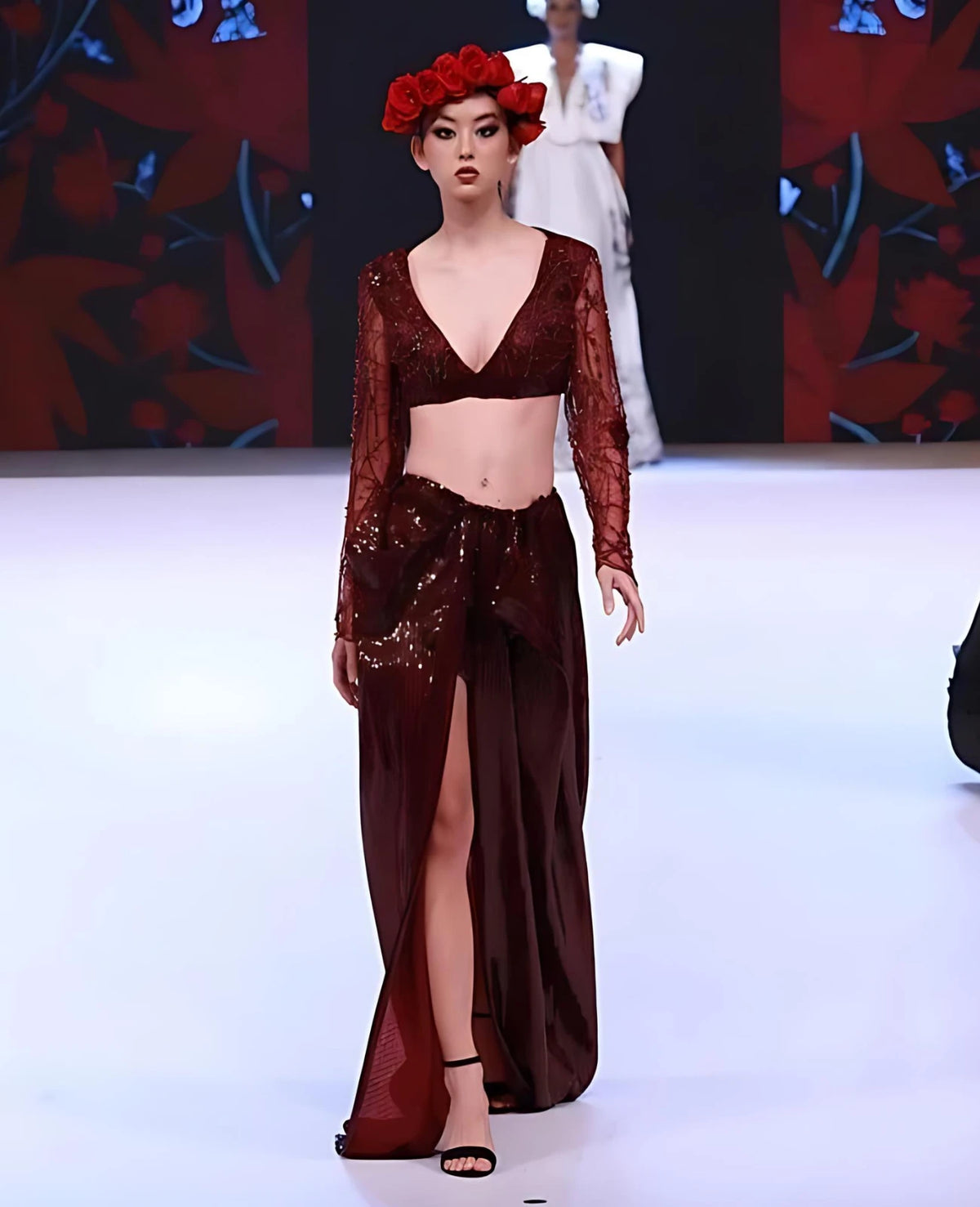 Red Pick a Boo Skirt