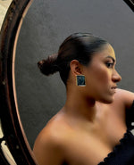 Square Earrings Ocean