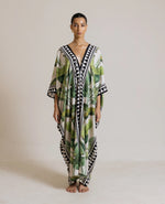 Luna Kaftan (Palm Print)