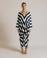 Luna Kaftan (Black Stripe)