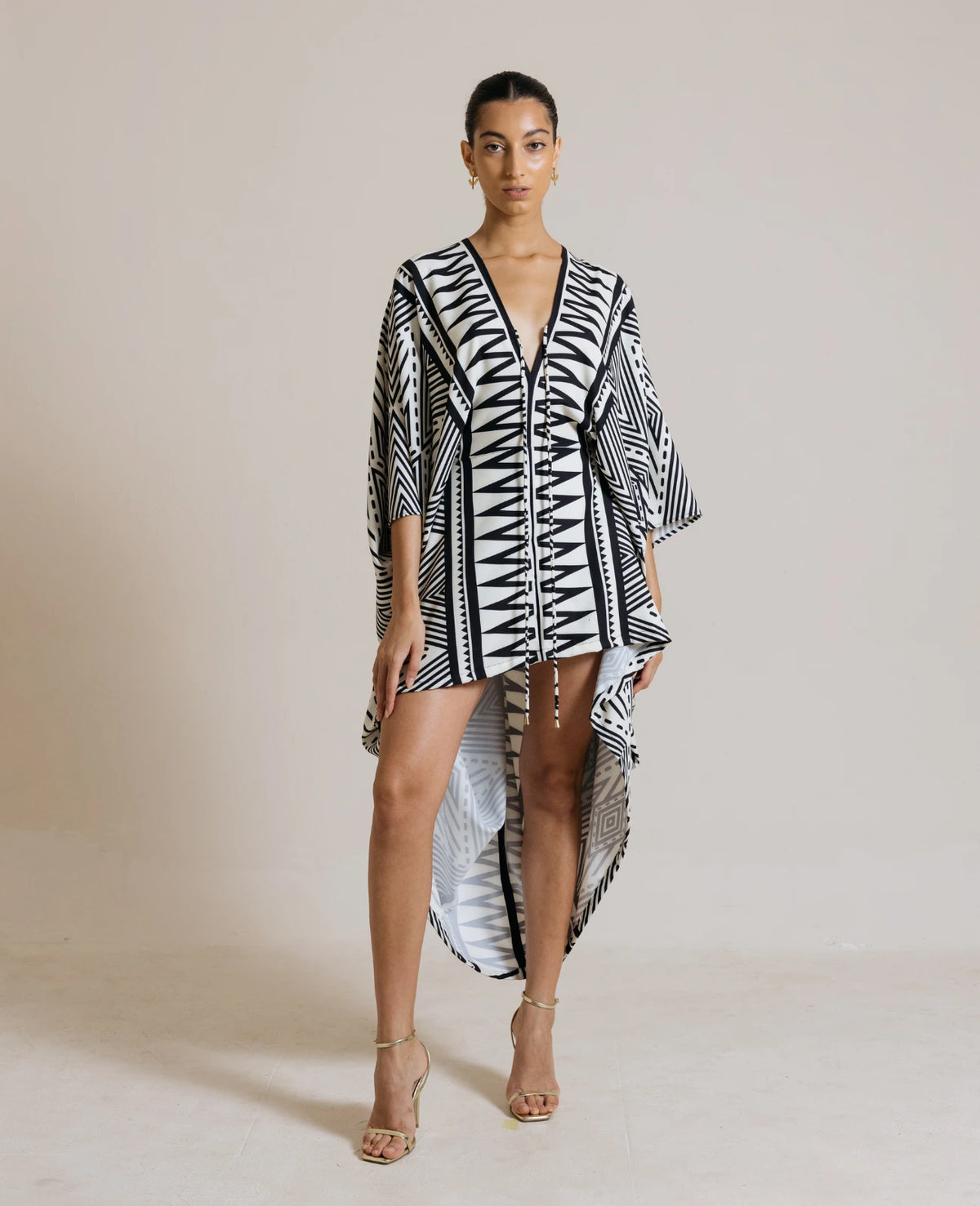 Radha High-Low Kaftan (Aztec)