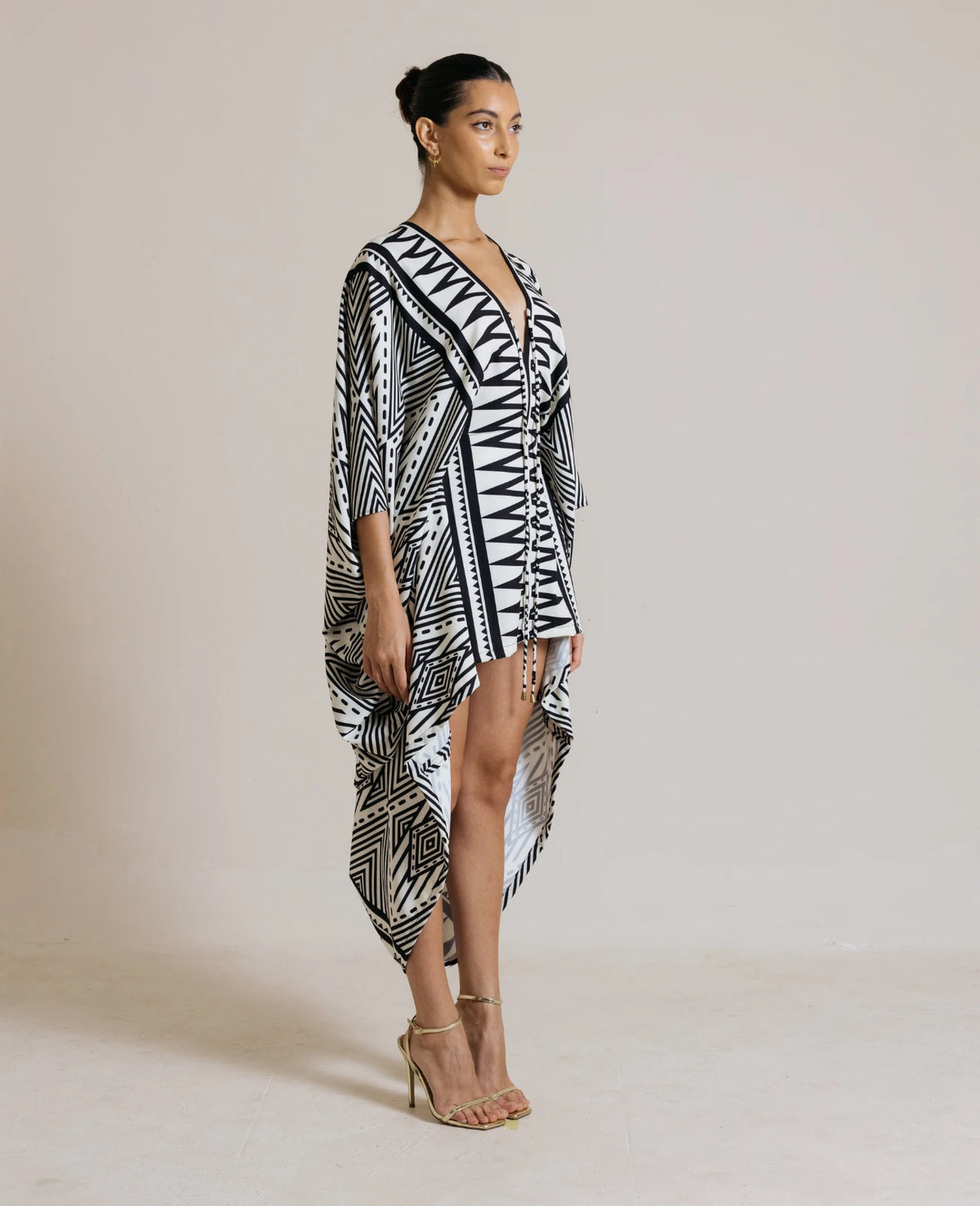 Radha High-Low Kaftan (Aztec)