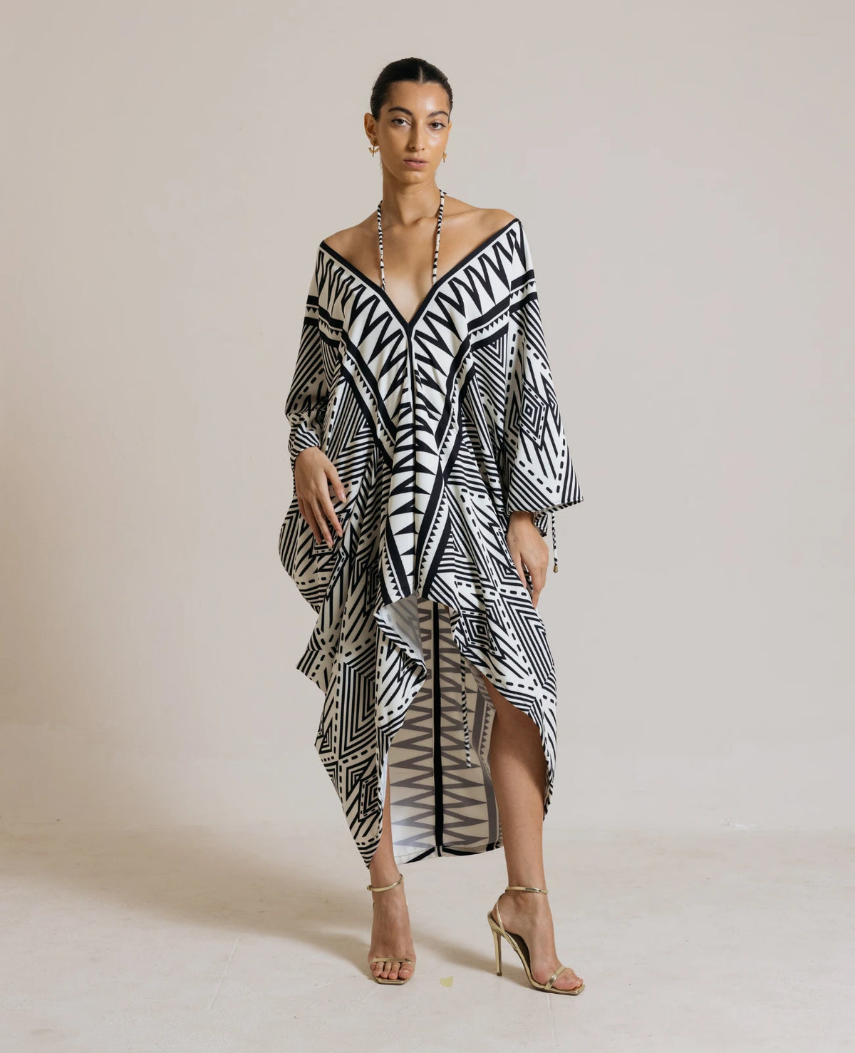 Radha High-Low Kaftan (Aztec)