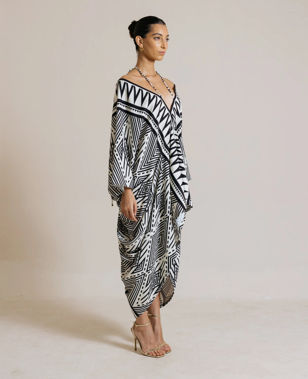 Radha High-Low Kaftan (Aztec)