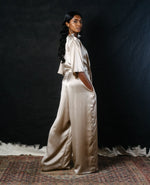 Silk Tie on Jumpsuit