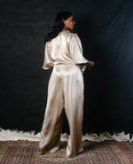 Silk Tie on Jumpsuit