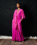 Silk Tie on Jumpsuit