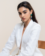 Adina. Green Onyx, Pearl & Lapis