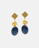 Midnight Gold Drops Earrings