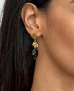 Midnight Gold Drops Earrings