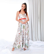 Scattered Print Halter Dress