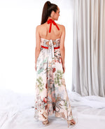 Scattered Print Halter Dress