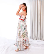 Scattered Print Halter Dress