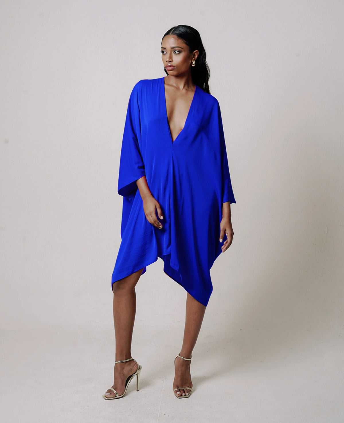 Luna Mini Kaftan - Cobalt