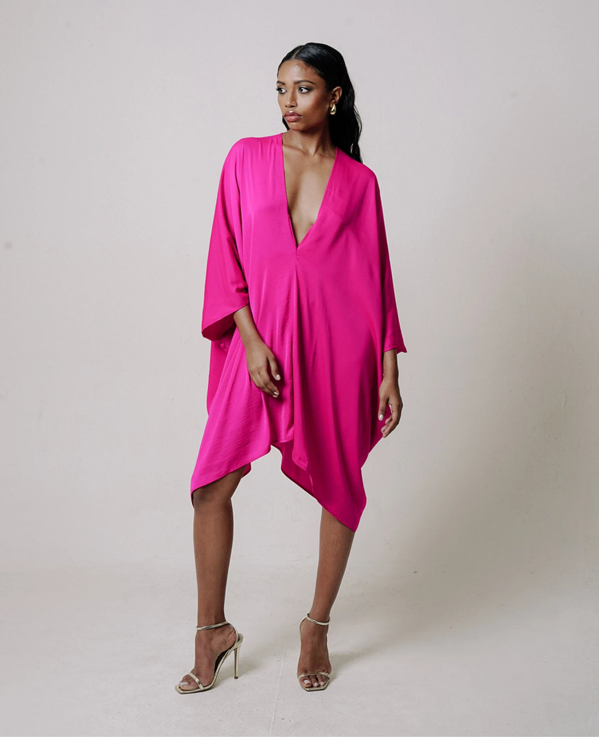 Luna Mini Kaftan - Fuscia