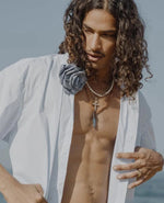 Unisex Boxy Shirts with Handmade Rosettes