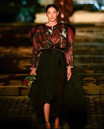 Black Printed Jacket.