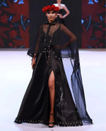 Black Mermaid Printed Dress.